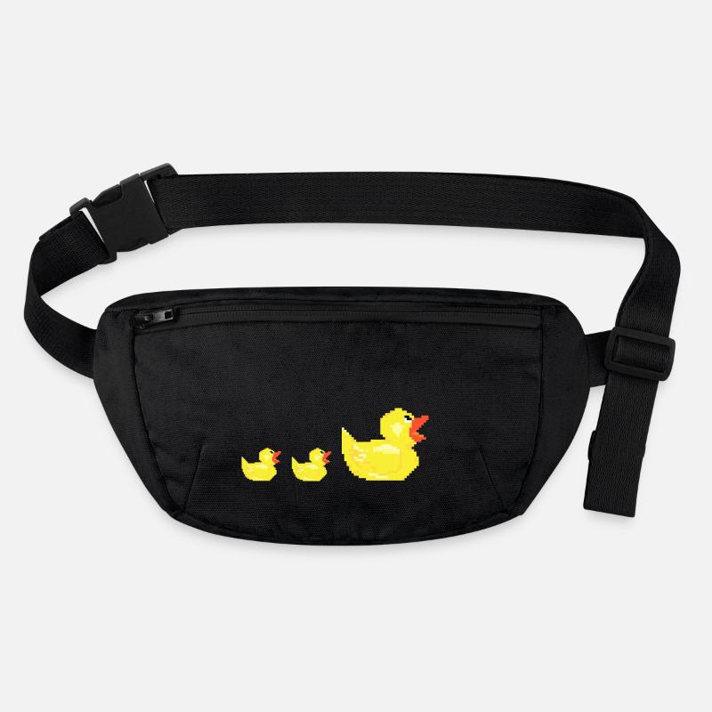 Pixel Enten Familie Mutter Kücken Kind Geschenk Stanley/Stella recycelte Gürteltasche