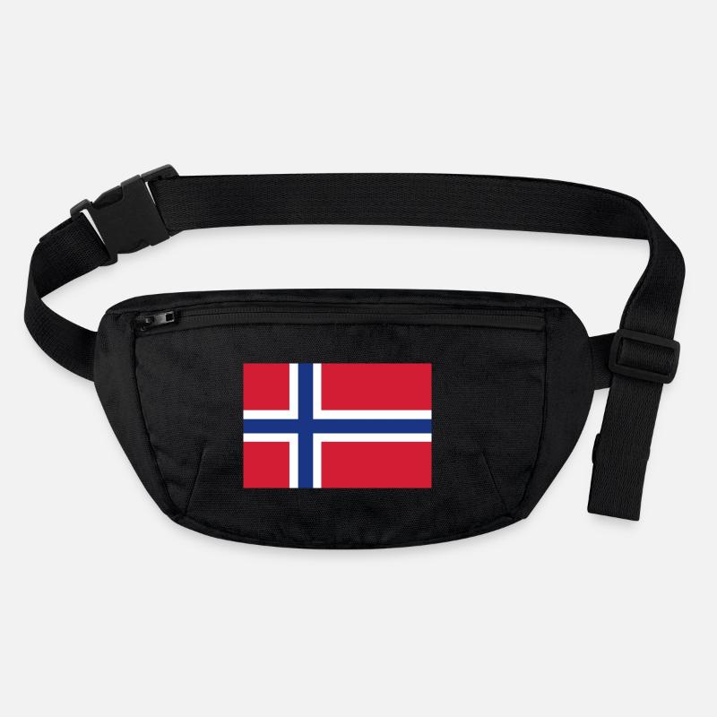 Norwegen Flagge Stanley/Stella recycelte Gürteltasche