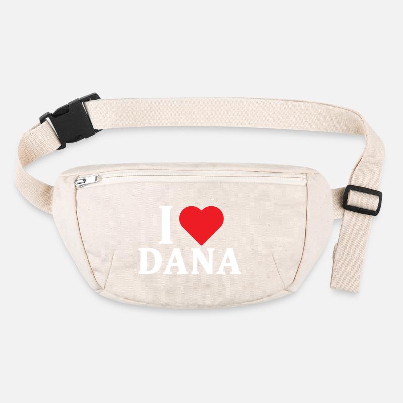 T-Shirt Ich liebe Dana T-Shirt Geschenkidee Stanley/Stella recycelte Gürteltasche