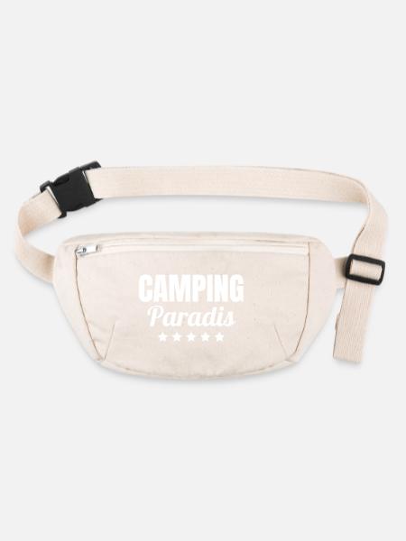 camping, motorhome, camping paradise - Stanley/Stella recycled Hip Bag  - natural - Front