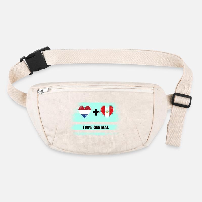 Pérou et Pays-Bas Drapeau 100% Genius Sac banane recyclé Stanley/Stella
