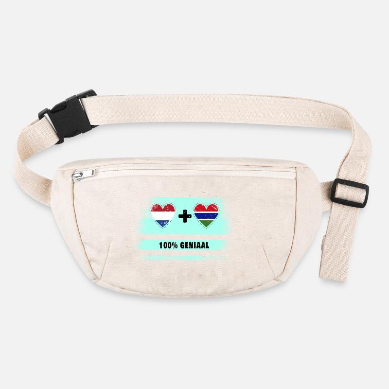 Gambie et Pays-Bas 100% Genius flag Sac banane recyclé Stanley/Stella