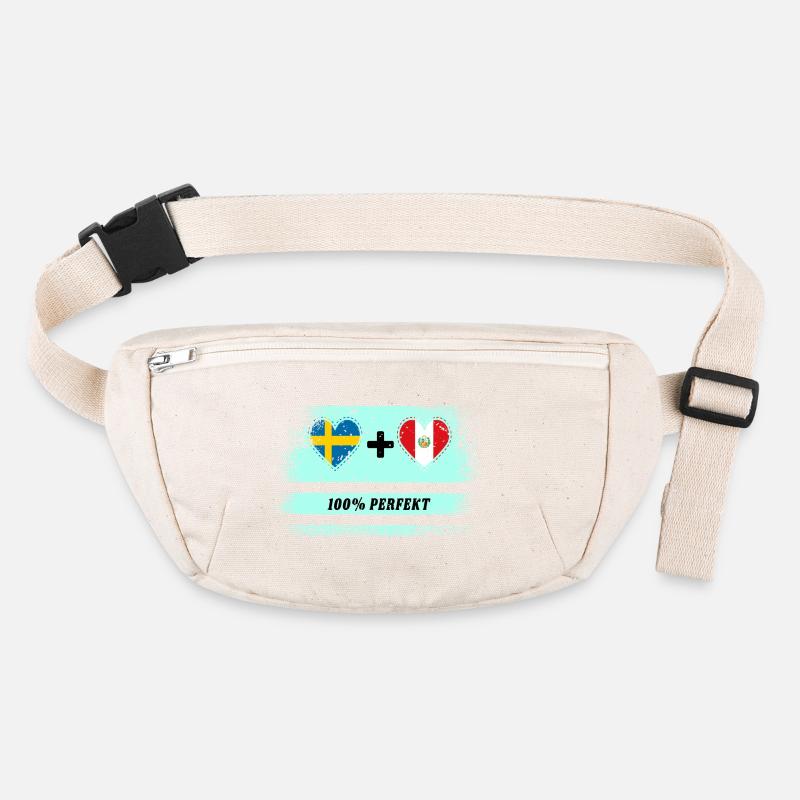 Peru & Sweden 100% Perfect / Gift Stanley/Stella recycled Hip Bag 