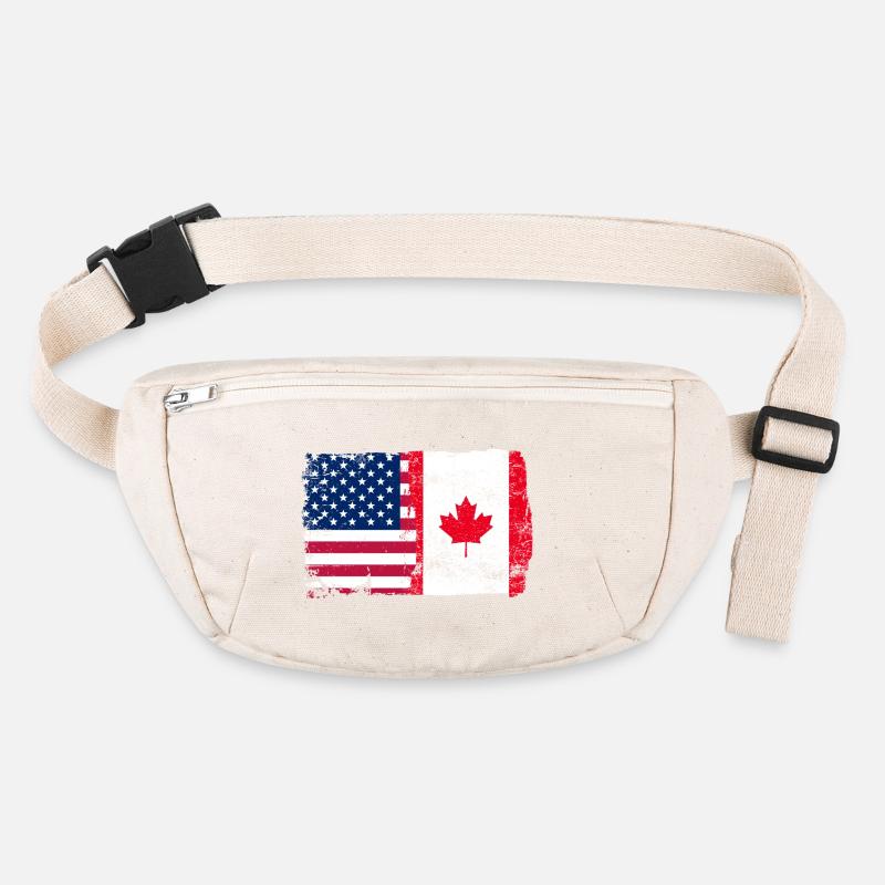 Bannière étoiles et érable Sac banane recyclé Stanley/Stella