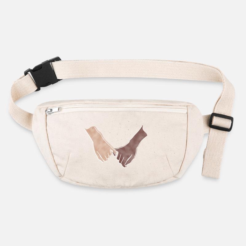 « You and Me », Boho Line Art Design, série « Hands » Sac banane recyclé Stanley/Stella
