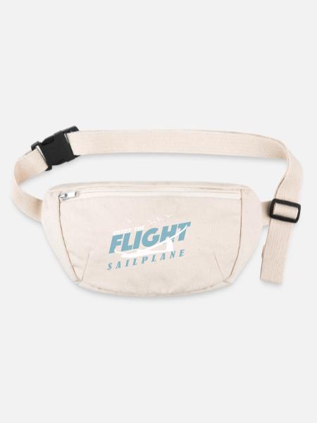 ENJOY THE FLIGHT - Sac banane recyclé Stanley/Stella - blanc naturel - Devant