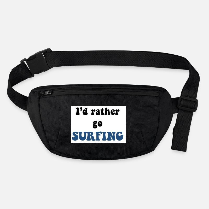 AUTOCOLLANT DE SURF - Sac banane recyclé Stanley/Stella - noir