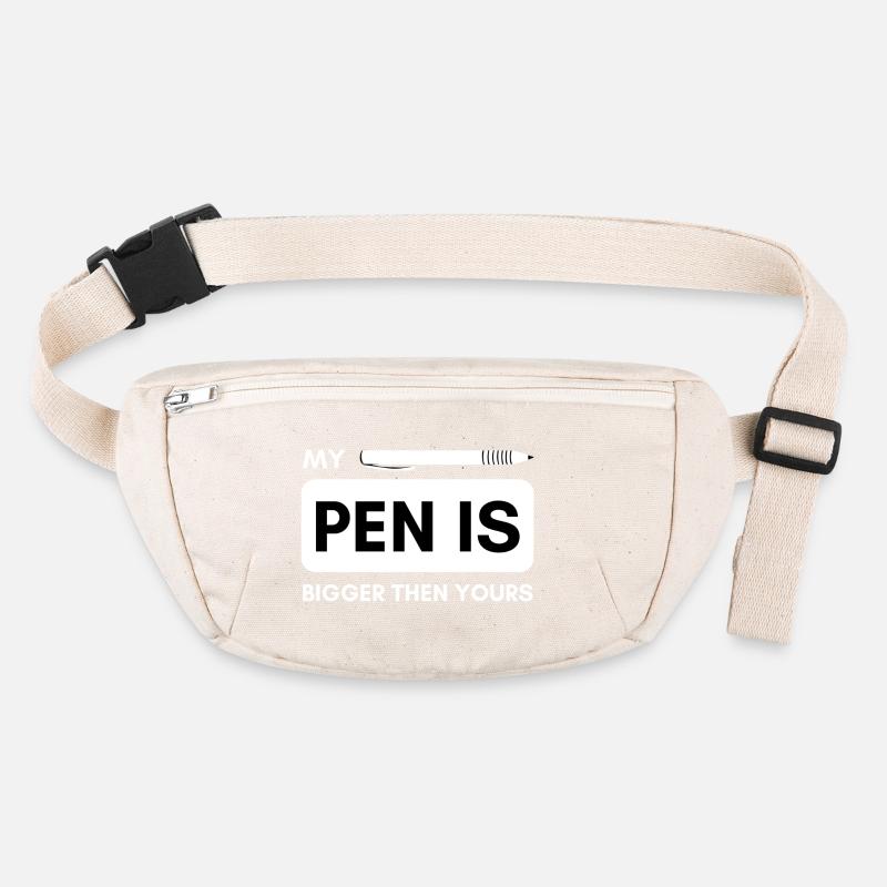 Mon stylo est plus grand que le vôtre ! Pénis drôle de dicton Sac banane recyclé Stanley/Stella