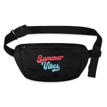Summer Vibes - Stanley/Stella recycled Hip Bag  - black - Front