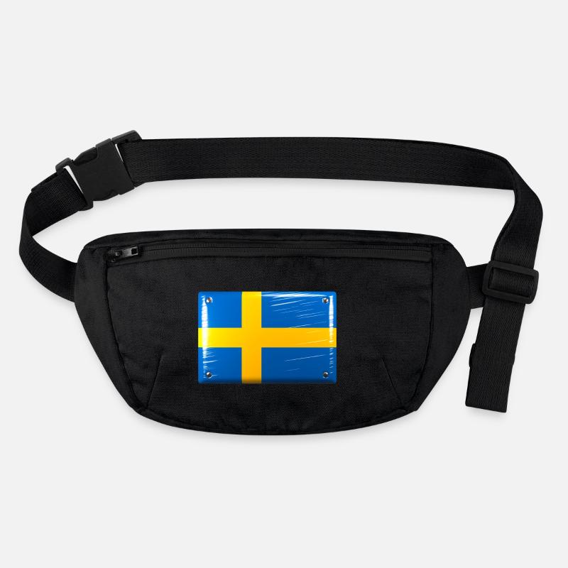 Sweden Flag Flag Tin Sign Look Stanley/Stella recycled Hip Bag 