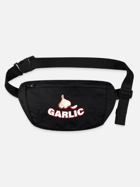 GARLIC - Stanley/Stella recycelte Gürteltasche - Schwarz - Vorne