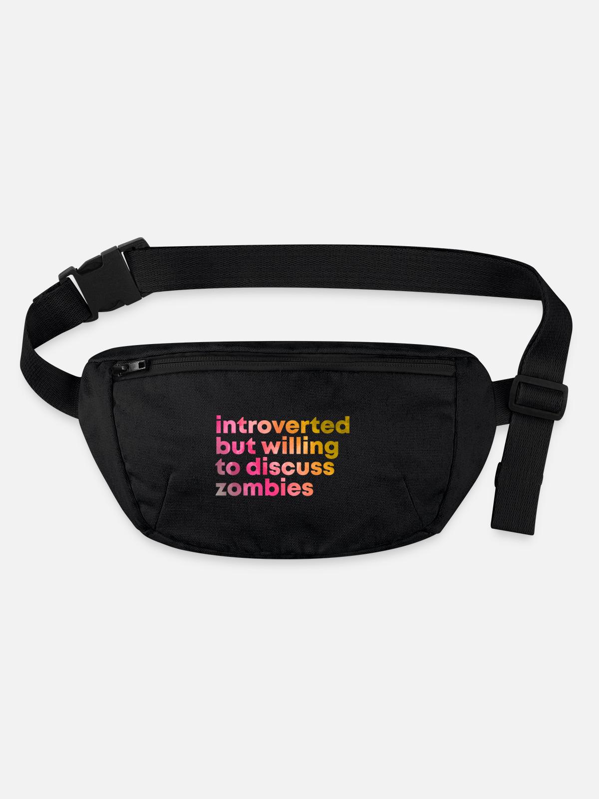 Zombie Zombie Zombie - Stanley/Stella recycled Hip Bag  - black - Front