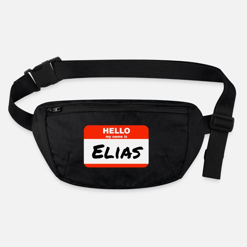Hello My Name Is Elias Label Name Tag Stanley/Stella recycled Hip Bag 