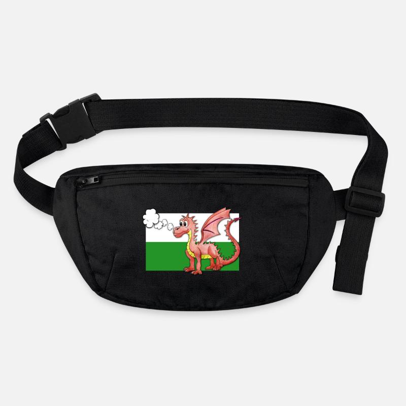 Puffing Welsh Dragon - Gregory Stanley/Stella recycled Hip Bag 