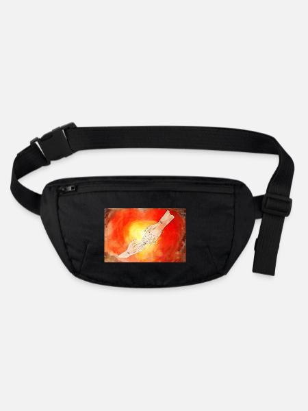 divine mouthguard - Stanley/Stella recycled Hip Bag  - black - Front