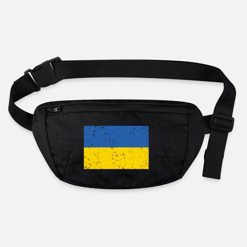 Ukraine Flag Distressed Stanley/Stella recycled Hip Bag 
