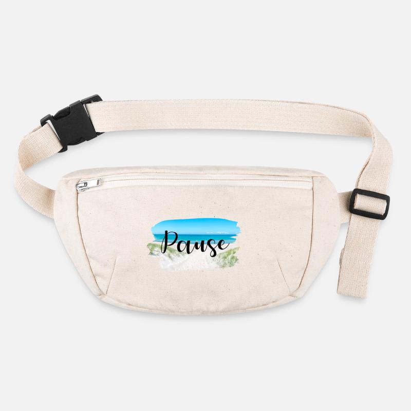 Pause Küste Sprüche Sommer Sonne Meer Stanley/Stella recycelte Gürteltasche
