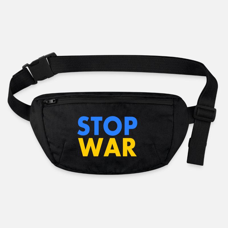 Stop war Stanley/Stella recycelte Gürteltasche