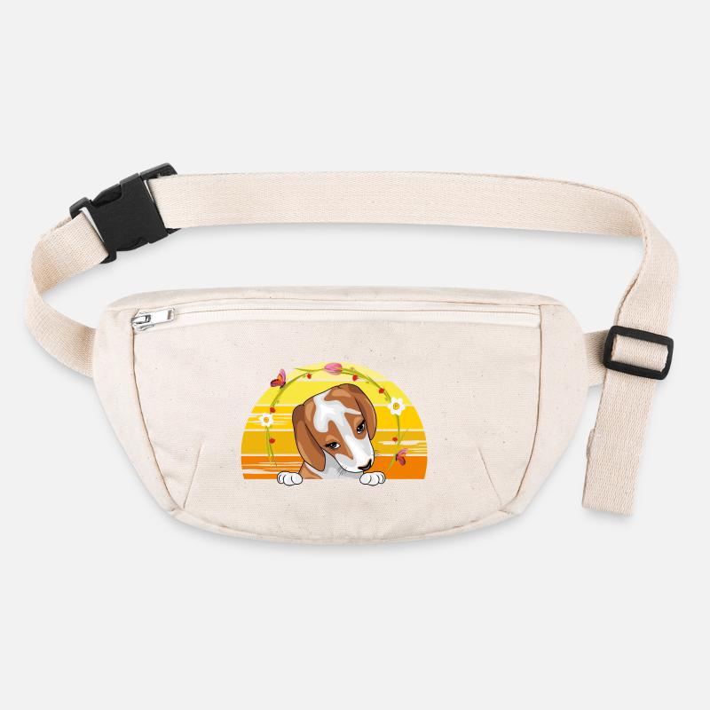 Portrait d’un chiot Beagle mignon et timide Sac banane recyclé Stanley/Stella