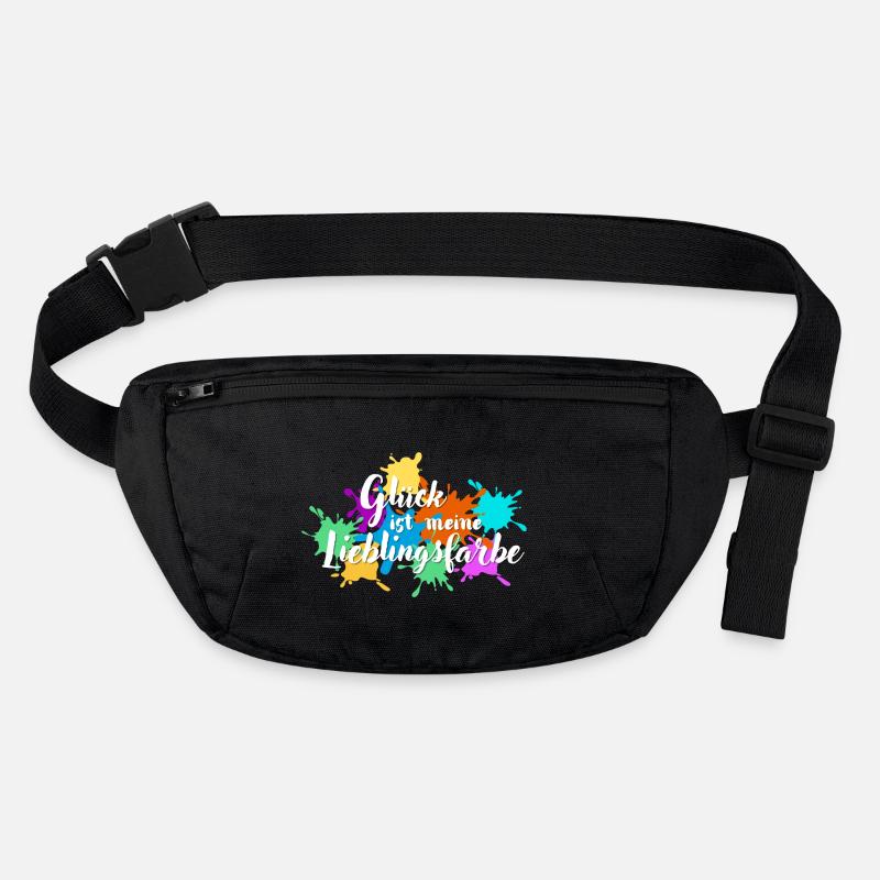 Glück ist meine Lieblingsfarbe Stanley/Stella recycelte Gürteltasche