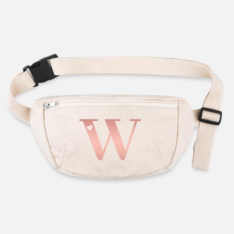 letter W rose gold Stanley/Stella recycled Hip Bag 