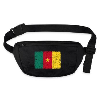 Cameroun - Sac banane recyclé Stanley/Stella - noir - Devant