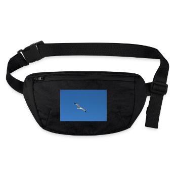Goéland leucophée - Sac banane recyclé Stanley/Stella - noir - Devant