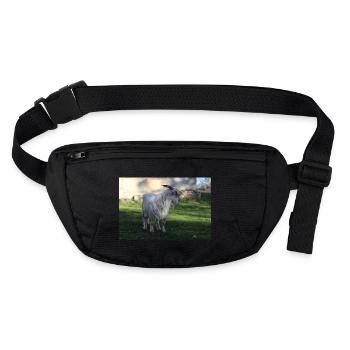 Chèvre sauvage - Sac banane recyclé Stanley/Stella - noir - Devant