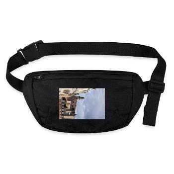 Castle of Montluçon - Stanley/Stella recycled Hip Bag  - black - Front