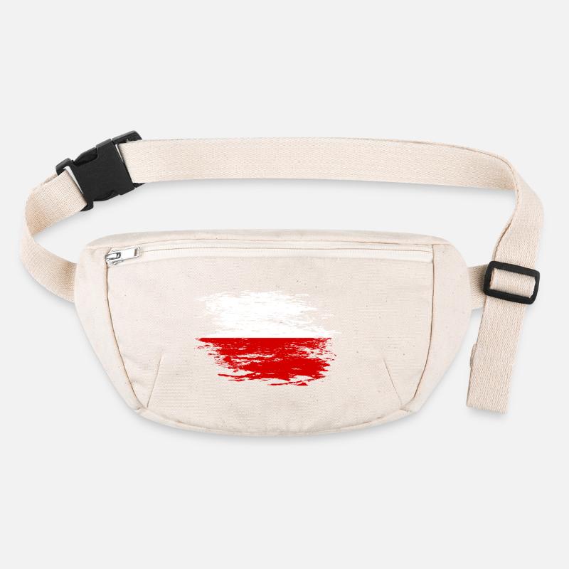 Polen Flagge used Stanley/Stella recycelte Gürteltasche