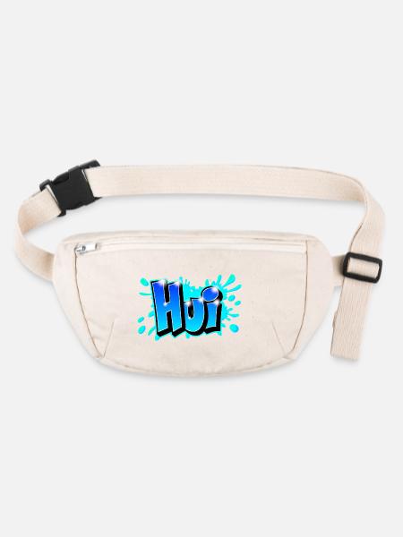 Graffiti "Hui" printable on any medium! - Stanley/Stella recycled Hip Bag  - natural - Front