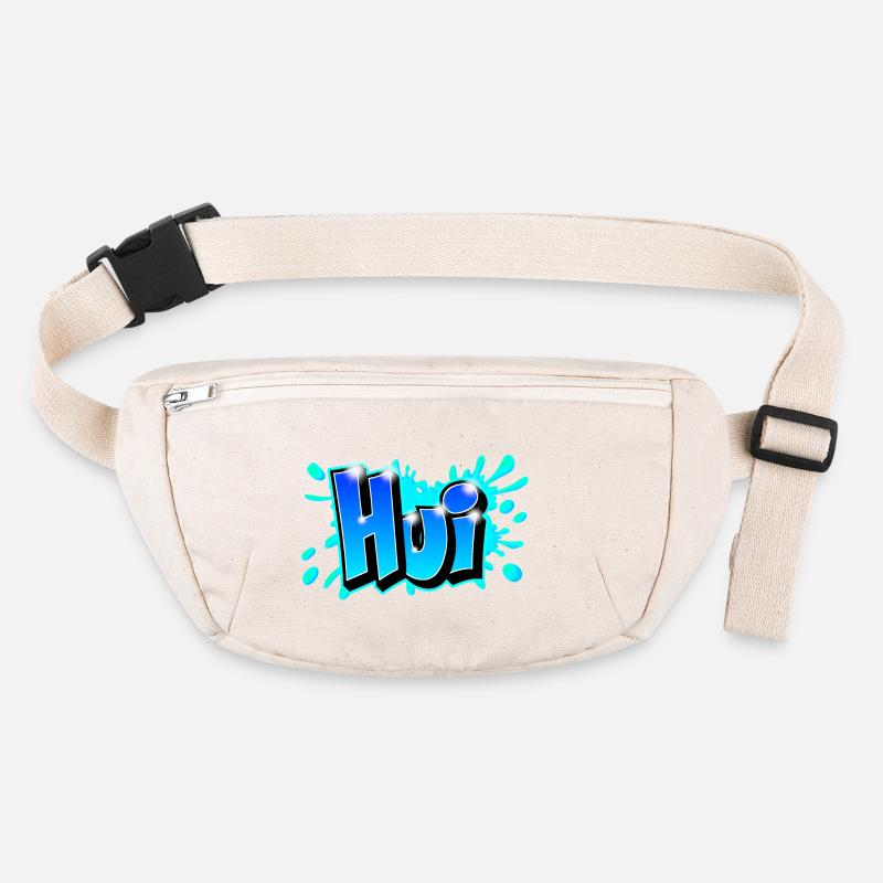 Graffiti "Hui" auf jedem Medium druckbar! Stanley/Stella recycelte Gürteltasche