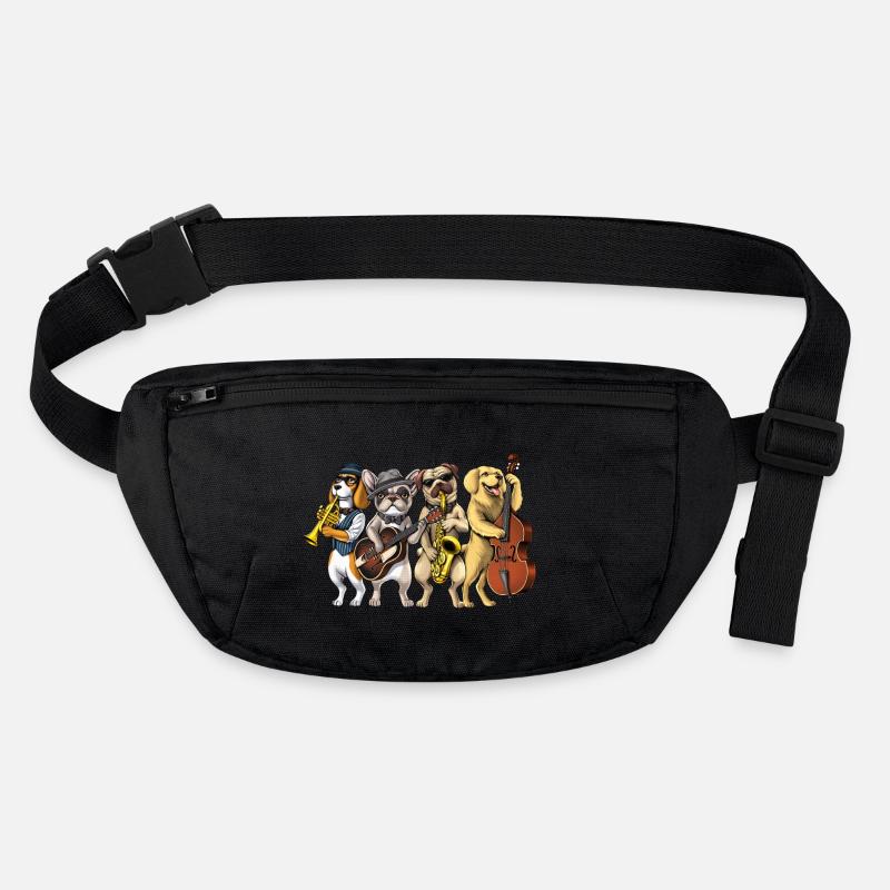 Chiens Musiciens de Jazz Sac banane recyclé Stanley/Stella