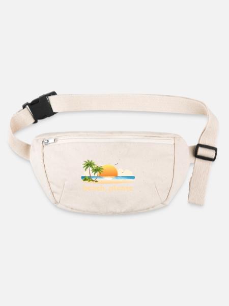Beach, please - Stanley/Stella recycled Hip Bag  - natural - Front