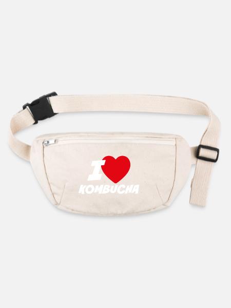 I love kombucha - Stanley/Stella recycled Hip Bag  - natural - Front