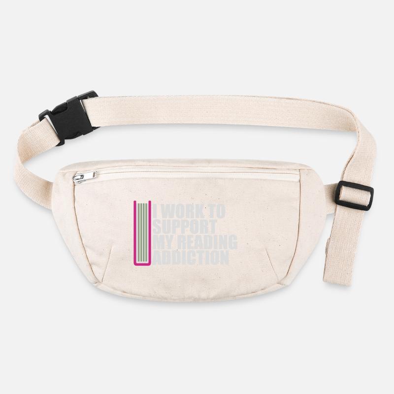 I Work To Support My Reading Addiction Bücher Logo Stanley/Stella recycelte Gürteltasche