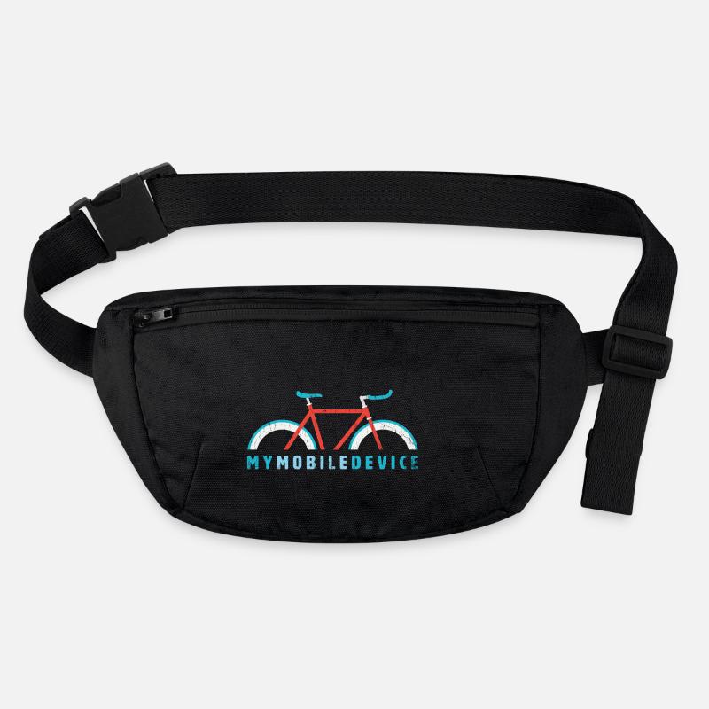 Fixie - My Mobile Device is my Single Speed Bike Stanley/Stella recycled Hip Bag 