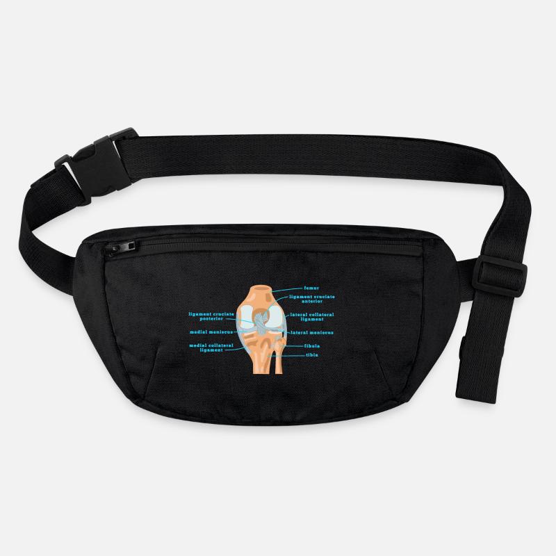Physio genou d’anatomie Bracelet croisé Ménisque Sac banane recyclé Stanley/Stella