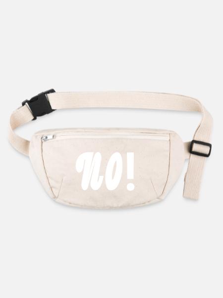 No - Stanley/Stella recycelte Gürteltasche - Naturweiß - Vorne