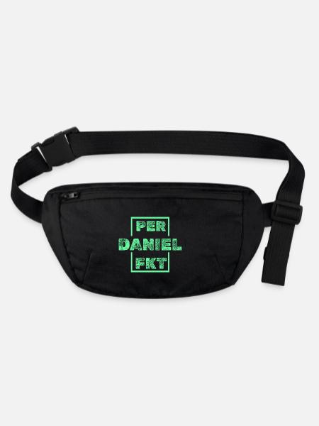Geschenk für Daniel - Stanley/Stella recycelte Gürteltasche - Schwarz - Vorne