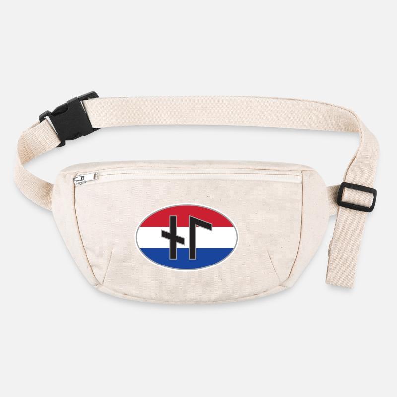 NL (Nederland) autocollant de code de pays runique Sac banane recyclé Stanley/Stella