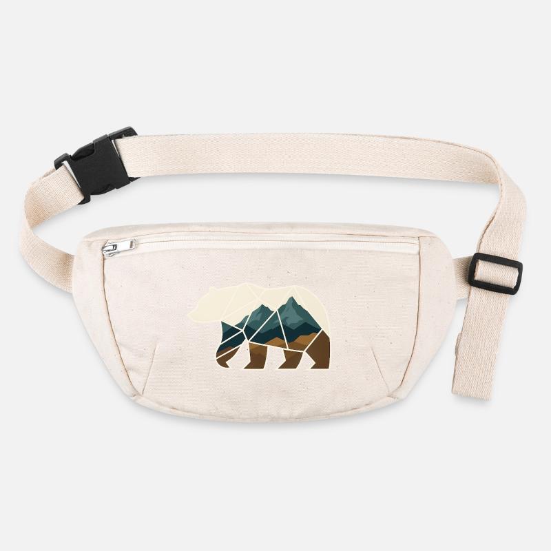 Bear Design Geometric Stanley/Stella recycled Hip Bag 