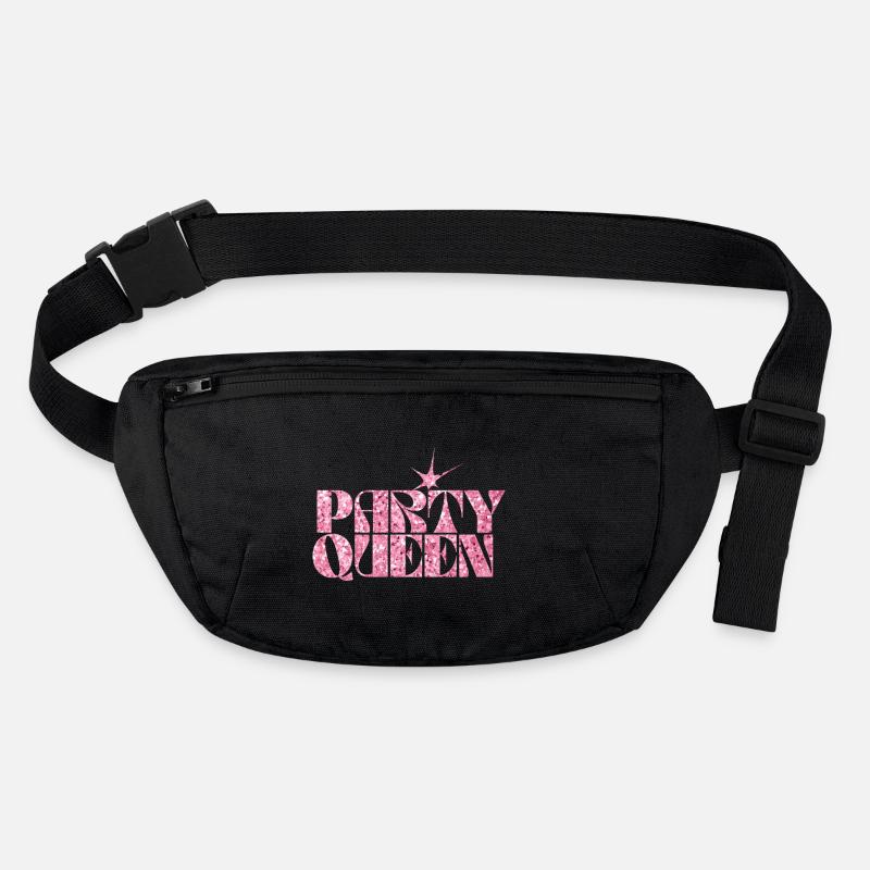 Party Queen Glitzer Text Stanley/Stella recycelte Gürteltasche