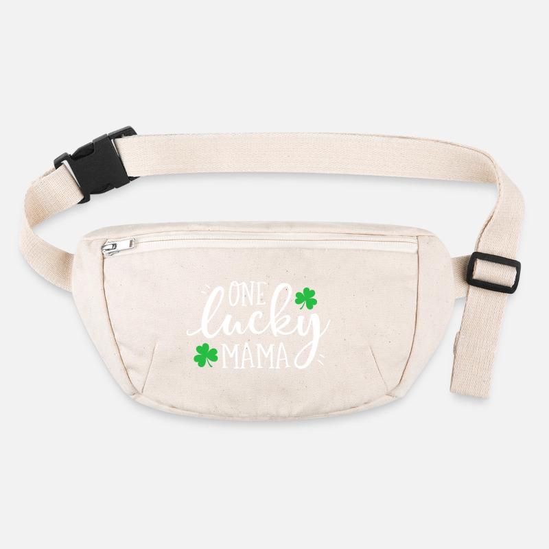 One Lucky Mama Clover Tee Stanley/Stella recycled Hip Bag 