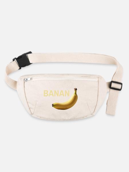 STP01/BANAN - Stanley/Stella recycelte Gürteltasche - Naturweiß - Vorne