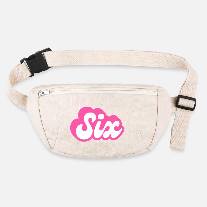 Six Birthday - 6th Birthday Retro Pink Stanley/Stella recycled Hip Bag 
