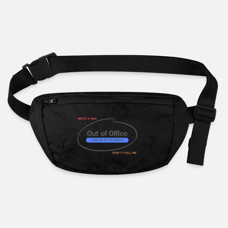 Out of Office Design - Stanley/Stella recycelte Gürteltasche - Schwarz
