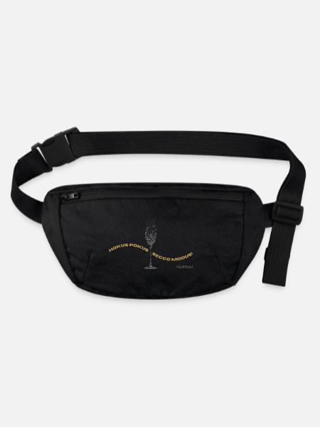 Hokus Pokus Secco Modus Design - Stanley/Stella recycelte Gürteltasche - Schwarz - Vorne