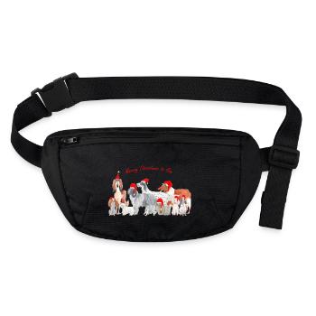 Chiens de Noël - Chiens de Noël 3 - Sac banane recyclé Stanley/Stella - noir - Devant