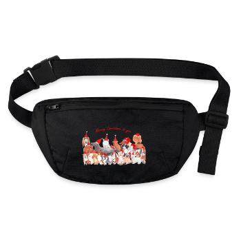 Chiens de Noël - Chiens de Noël 2 - Sac banane recyclé Stanley/Stella - noir - Devant